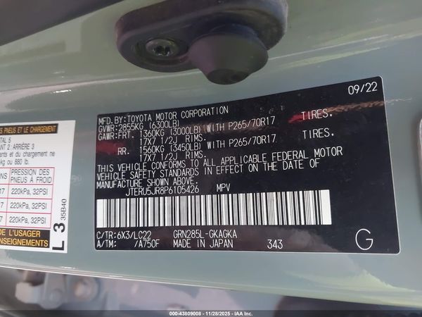 2023 TOYOTA 4RUNNER TRD OFF ROAD PREMIUM