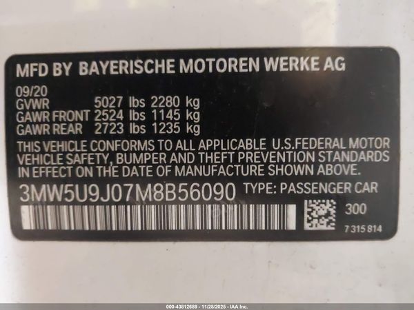 2021 BMW 3 SERIES M340I XDRIVE