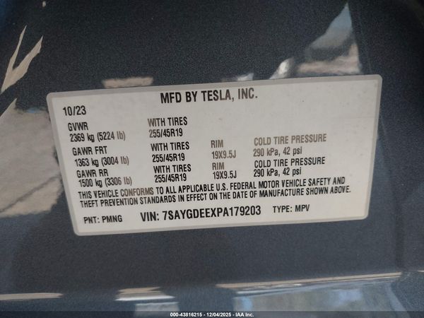 2023 TESLA MODEL Y