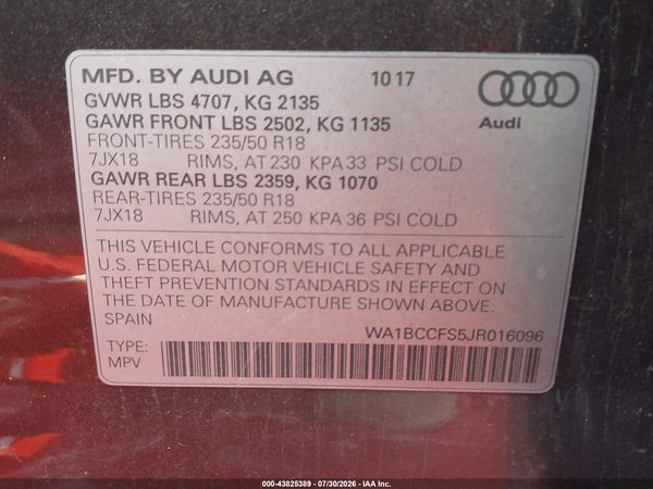 2018 AUDI Q3