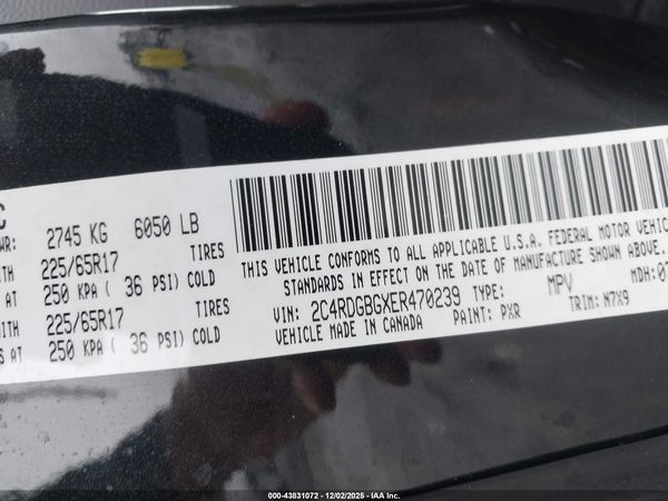 2014 DODGE GRAND CARAVAN SE 30TH ANNIVERSARY — I9