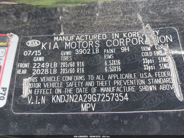 2016 KIA SOUL Plus