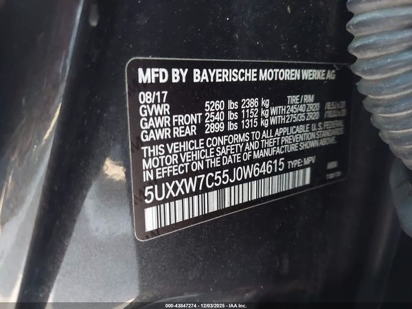 2018 BMW X4 M40I
