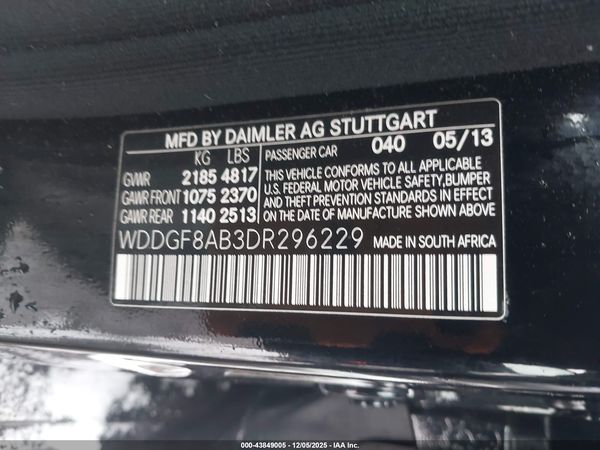 2013 MERCEDES-BENZ C 300 SPORT 4MATIC