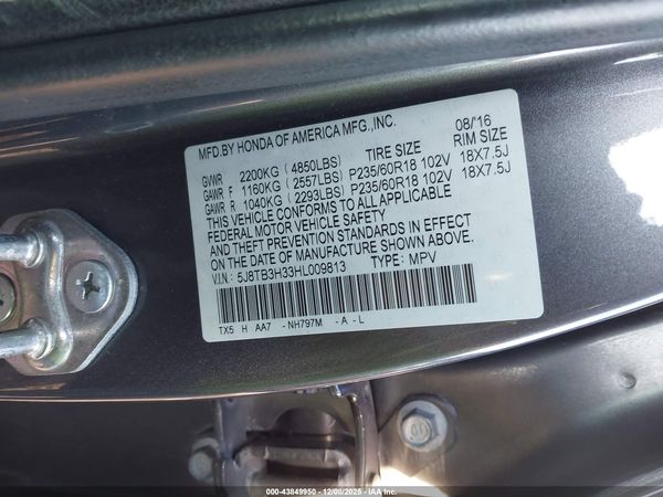 2017 ACURA RDX