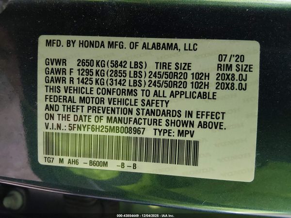 2021 HONDA PILOT AWD SPECIAL EDITION
