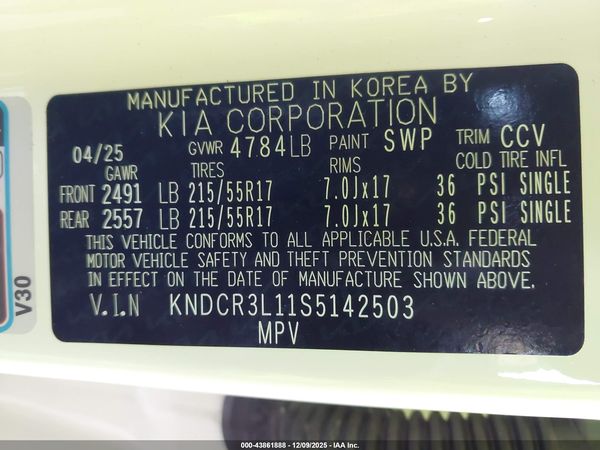 2025 KIA NIRO EV WIND
