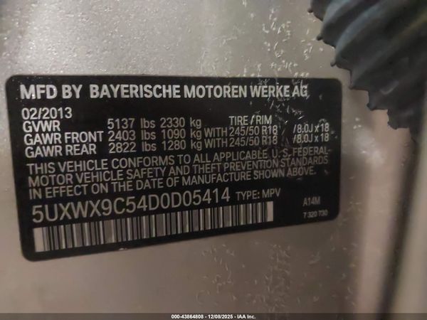 2013 BMW X3 XDRIVE28I