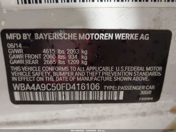 2015 BMW 4 SERIES 428I