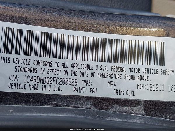 2015 DODGE DURANGO LIMITED