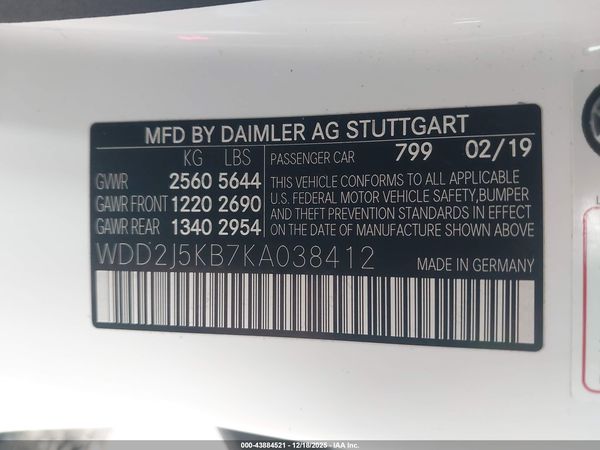 2019 MERCEDES-BENZ CLS 450 4MATIC