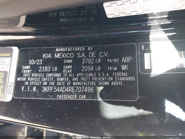 2024 KIA FORTE GT-LINE