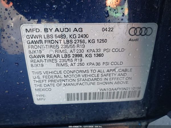 2022 AUDI Q5