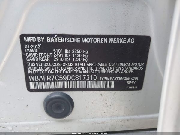 2013 BMW 535I