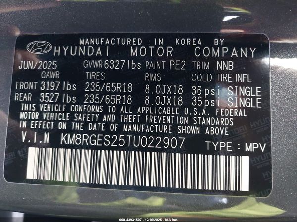 2026 HYUNDAI PALISADE SEL