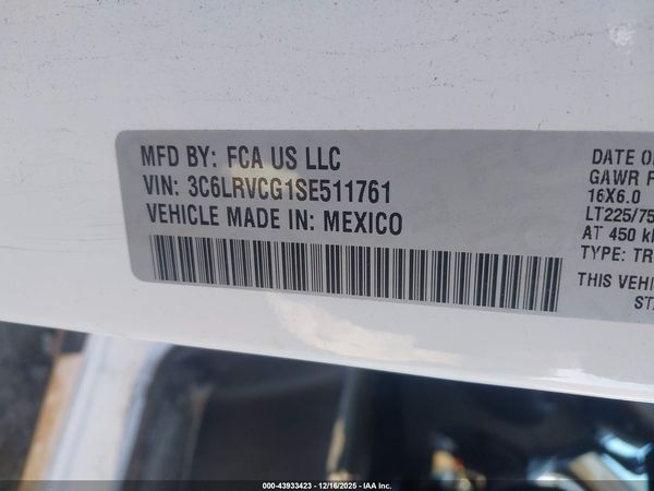 2025 RAM PROMASTER 2500