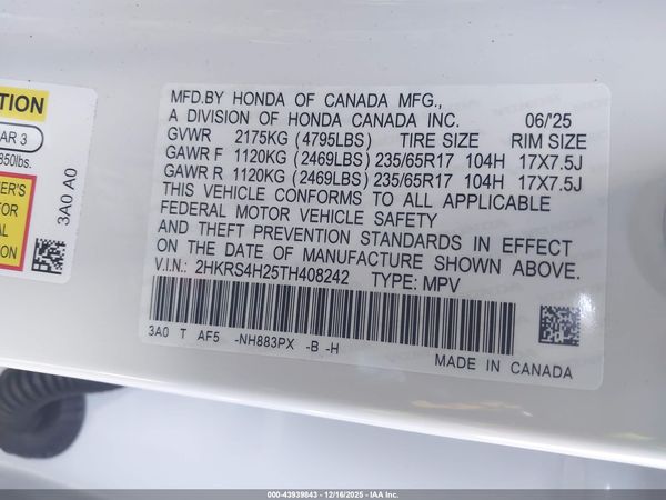 2026 HONDA CR-V LX AWD
