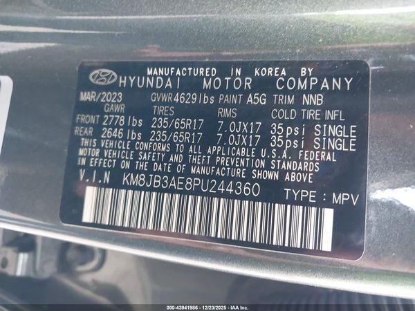 2023 HYUNDAI TUCSON SEL