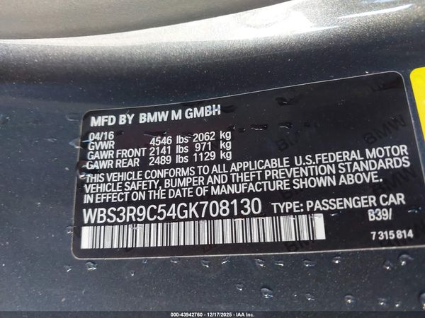 2016 BMW M4