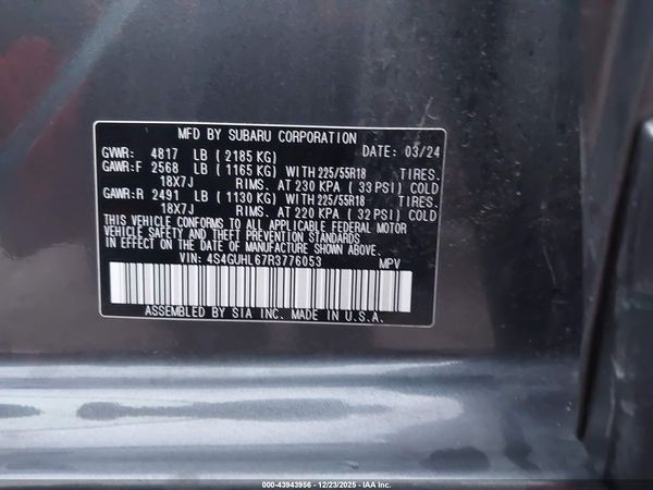2024 SUBARU CROSSTREK LIMITED