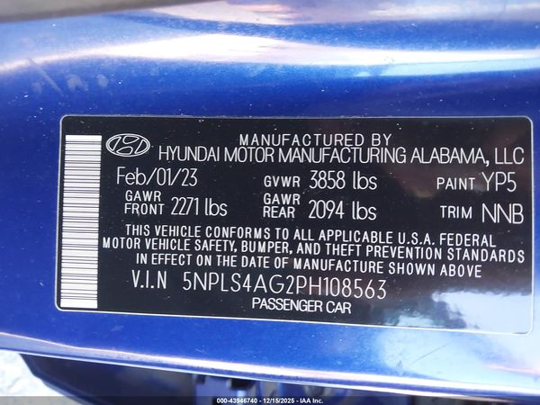 2023 HYUNDAI ELANTRA SEL