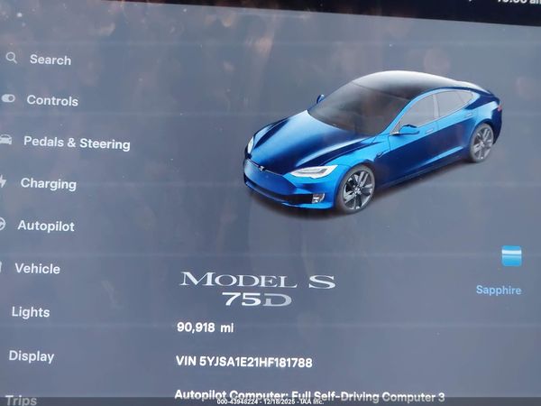 2017 TESLA MODEL S 100D/60D/75D/90D/P100D