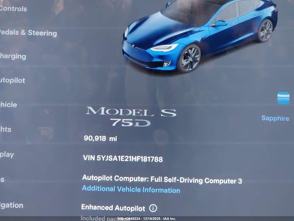 2017 TESLA MODEL S 100D/60D/75D/90D/P100D