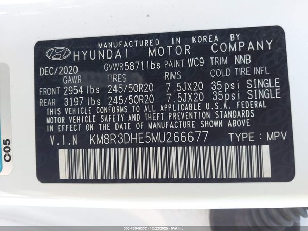 2021 HYUNDAI PALISADE SEL