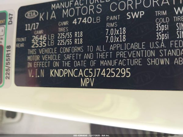 2018 KIA SPORTAGE EX