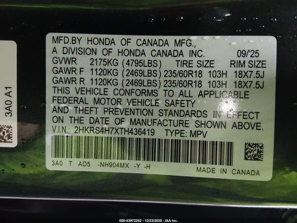 2026 HONDA CR-V EX-L AWD