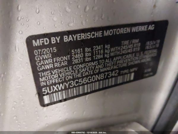 2016 BMW X3 XDRIVE28D