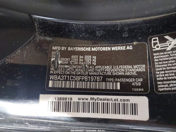 2015 BMW 428I XDRIVE
