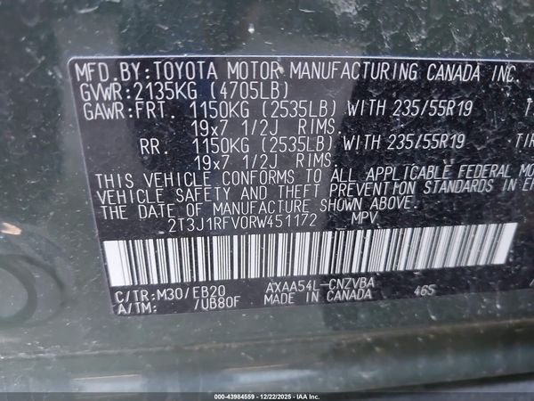 2024 TOYOTA RAV4 ADVENTURE — I9