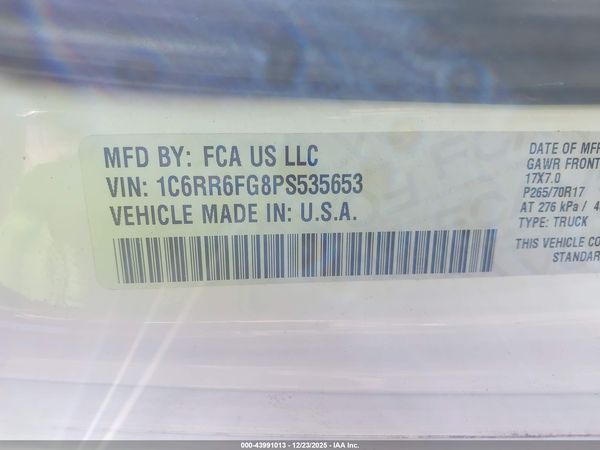 2023 RAM 1500 CLASSIC TRADESMAN  4X2 6'4 BOX
