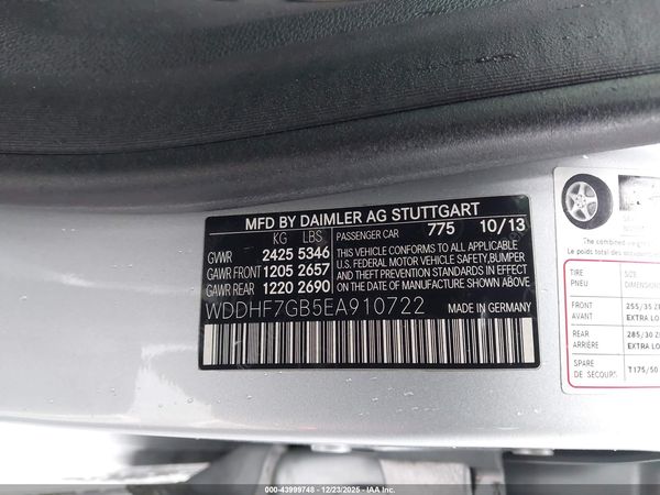 2014 MERCEDES-BENZ E 63 AMG S 4MATIC