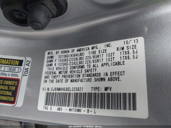 2014 HONDA CR-V EX