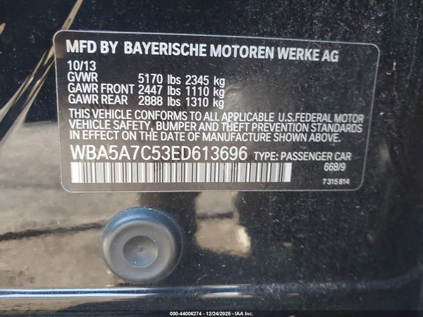 2014 BMW 528I XDRIVE
