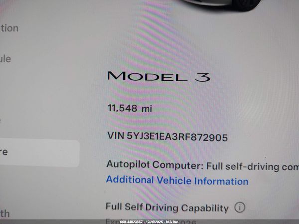 2024 TESLA MODEL 3
