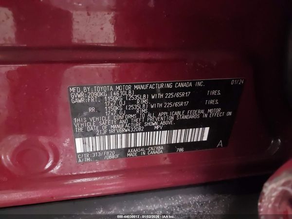 2024 TOYOTA RAV4 LE