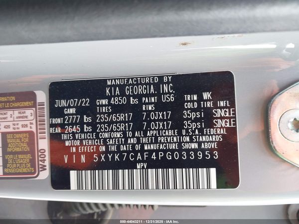 2023 KIA SPORTAGE X-PRO PRESTIGE