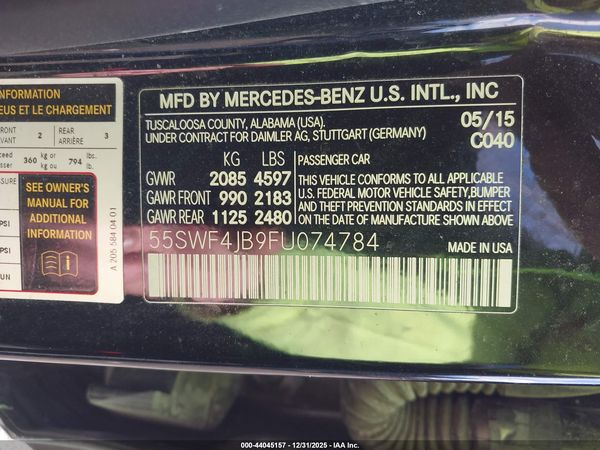 2015 MERCEDES-BENZ C 300 SPORT