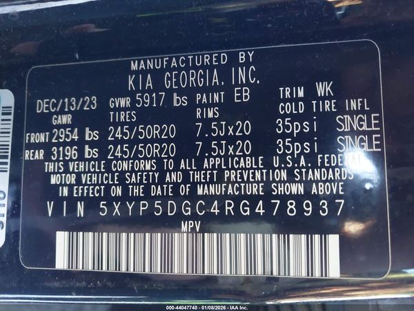 2024 KIA TELLURIDE SX PRESTIGE X-LINE