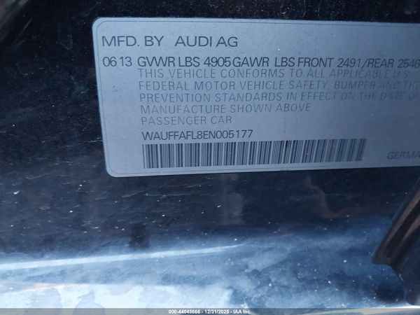 2014 AUDI A4 2.0T PREMIUM