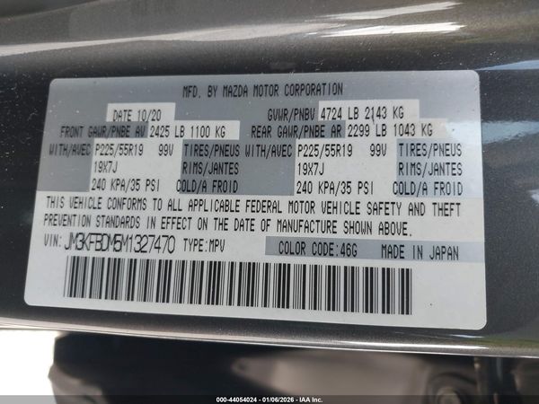 2021 MAZDA CX-5 GRAND TOURING