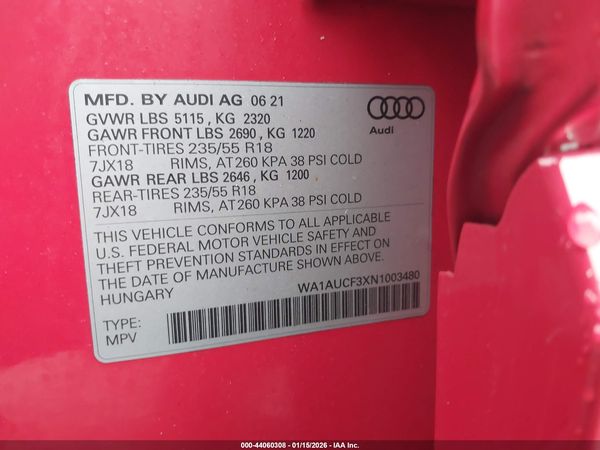 2022 AUDI Q3