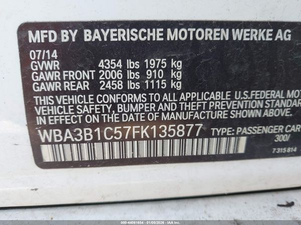 2015 BMW 320I