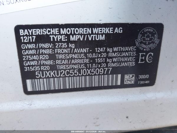 2018 BMW X6 XDRIVE35I