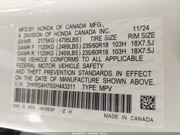 2025 HONDA CR-V EX-L AWD