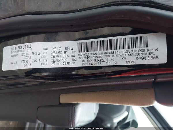 2017 JEEP CHEROKEE SPORT FWD