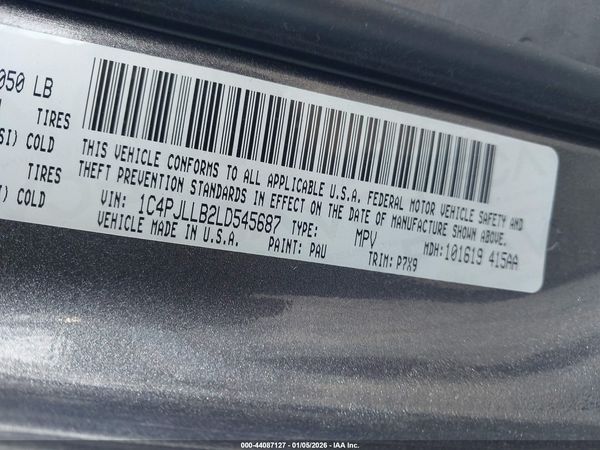 2020 JEEP CHEROKEE ALTITUDE FWD